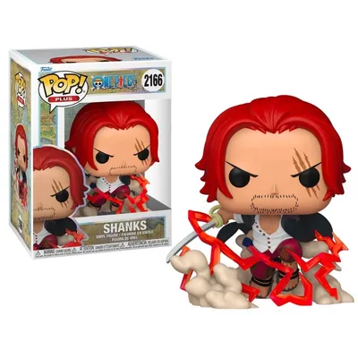 Funko Pop Shanks One Piece figura vinilo rojo
