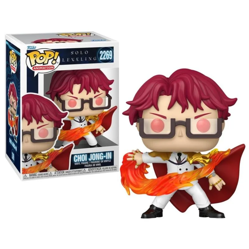 Figura Funko Pop Choi Jong-In de Solo Leveling con fuego mágico