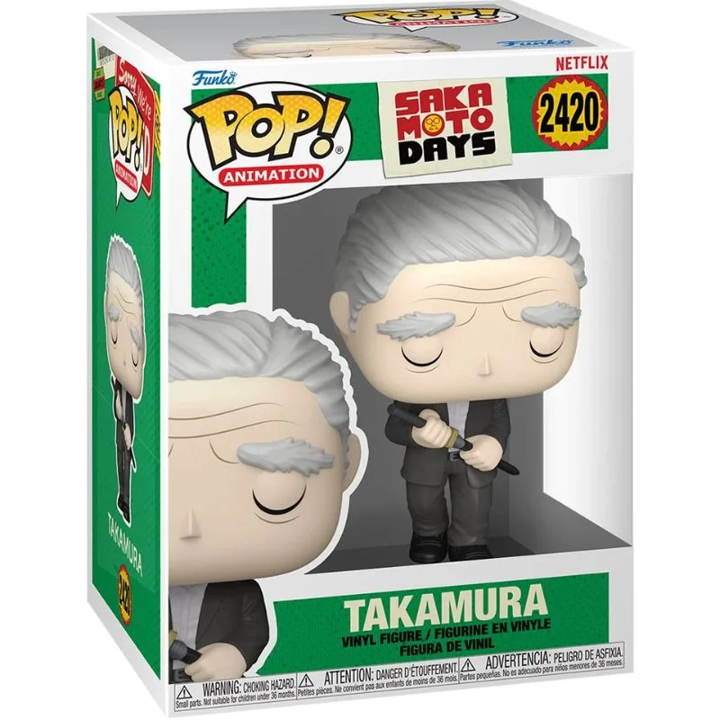 Funko Pop Takamura de Sakamoto Days en caja