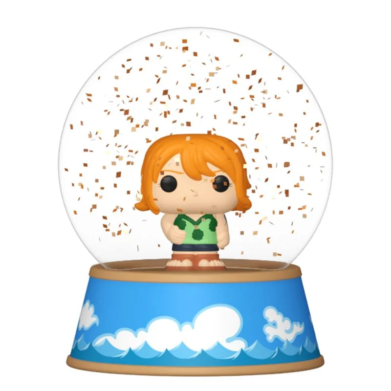 Figura Funko Pop Nami en bola de nieve One Piece