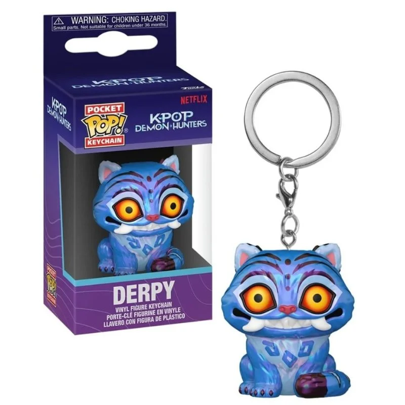 Llavero Funko Pop Derpy azul K-Pop Demon Hunters Netflix