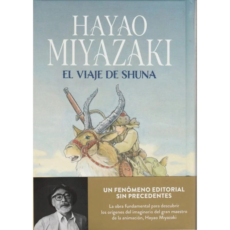 Portada Libro El Viaje de Shuna de Hayao Miyazaki con ilustración de personaje fantástico