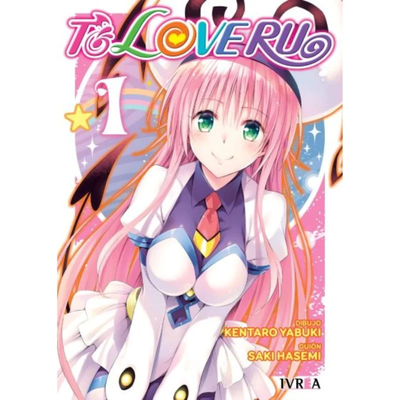 Portada Manga To Love Ru Tomo 1 con personaje principal de cabello rosa