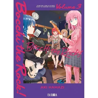 Portada Manga Bocchi The Rock! Volumen 3 con personajes de la banda
