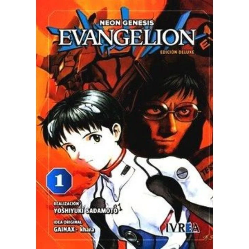 Portada Manga Neon Genesis Evangelion Tomo 1 con Shinji y Eva Unit-01