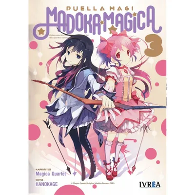 Portada Manga Madoka Magica Tomo 3 con personajes principales