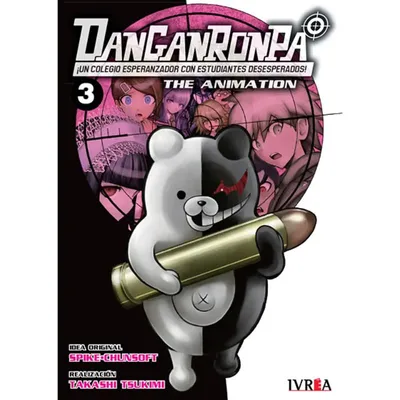 Manga Danganronpa The Animation tomo 3 con Monokuma en portada