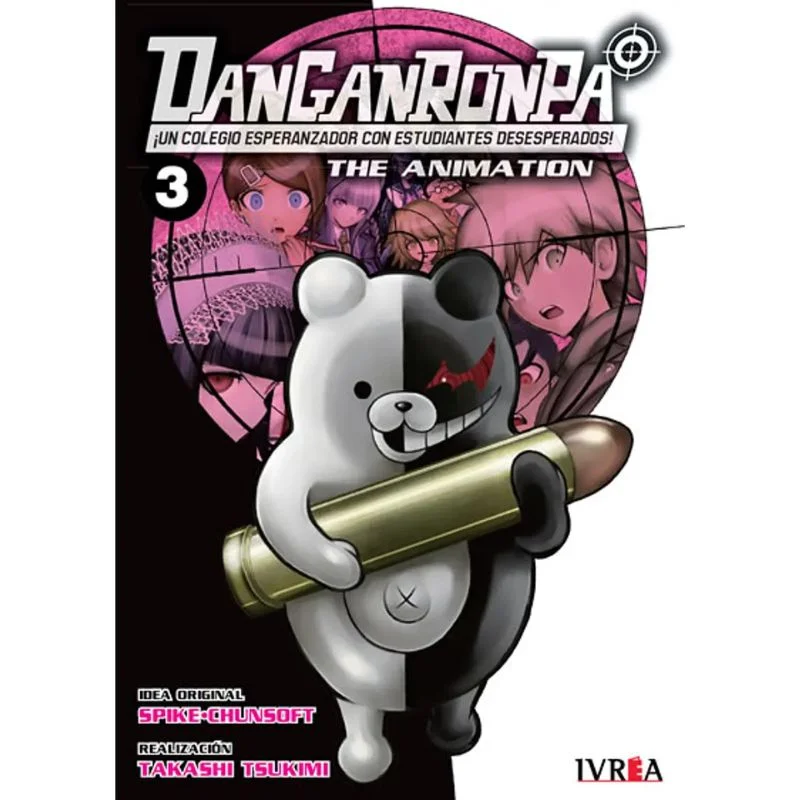 Manga Danganronpa The Animation tomo 3 con Monokuma en portada