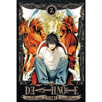 Portada Manga Death Note Tomo 2 Ivrea con Light Yagami y Ryuk