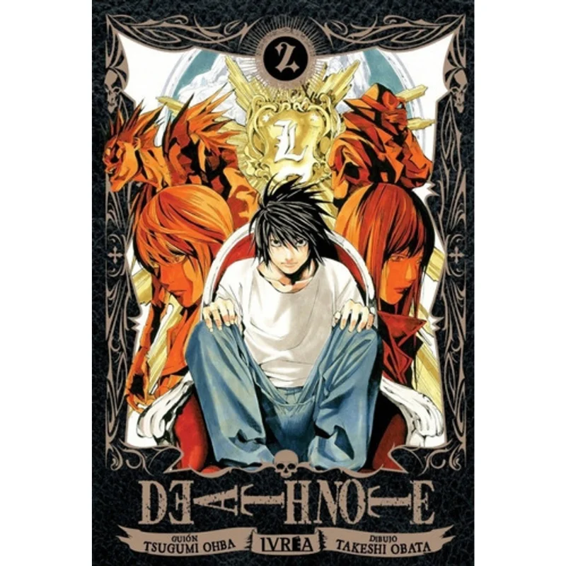 Portada Manga Death Note Tomo 2 Ivrea con Light Yagami y Ryuk