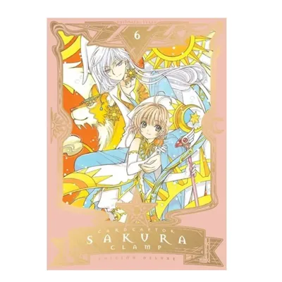 Manga Cardcaptor Sakura Edición Deluxe Tomo 6 con ilustración de Sakura y Clow