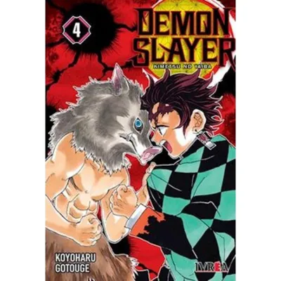 Portada Manga Demon Slayer tomo 4 Kimetsu no Yaiba