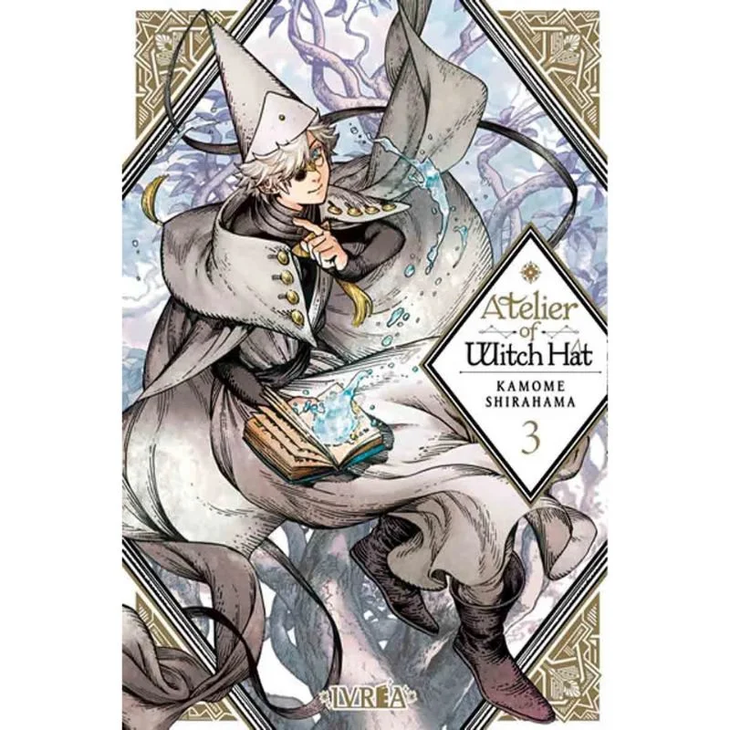 Portada Manga Atelier of Witch Hat Tomo 3 con personaje en sombrero de bruja