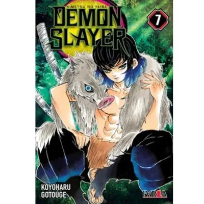 Portada del manga Demon Slayer tomo 7 con Tanjiro y demonio