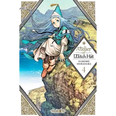 Portada Manga Atelier of Witch Hat tomo 4 con bruja de cabello azul
