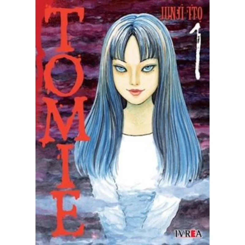 Portada Manga Tomie Volumen 1 Ivrea — mujer de cabello azul