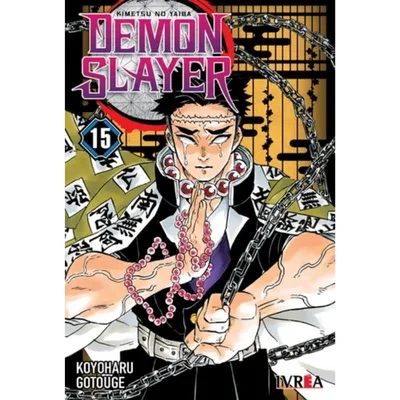 Portada Manga Demon Slayer Tomo 15 Kimetsu no Yaiba