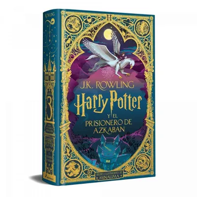 Libro Harry Potter Prisionero Azkaban edición MinaLima con portada dorada