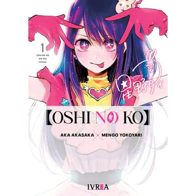 Portada Manga Oshi no Ko Tomo 1 con personaje anime de cabello azul y rosa