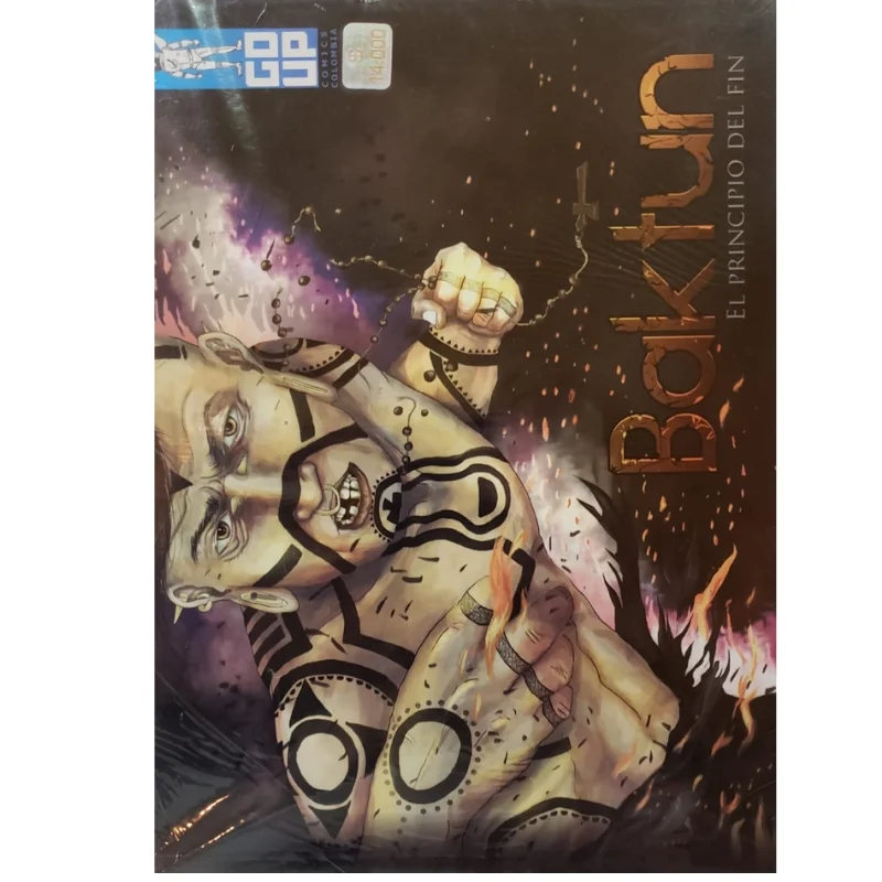 Portada del cómic Baktun El Principio del Fin con ilustraciones en tonos cálidos
