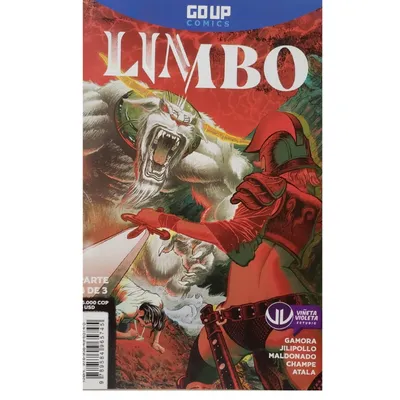 Portada del cómic Limbo Vol. 3 de Goup Comics con personaje y criatura mitológica