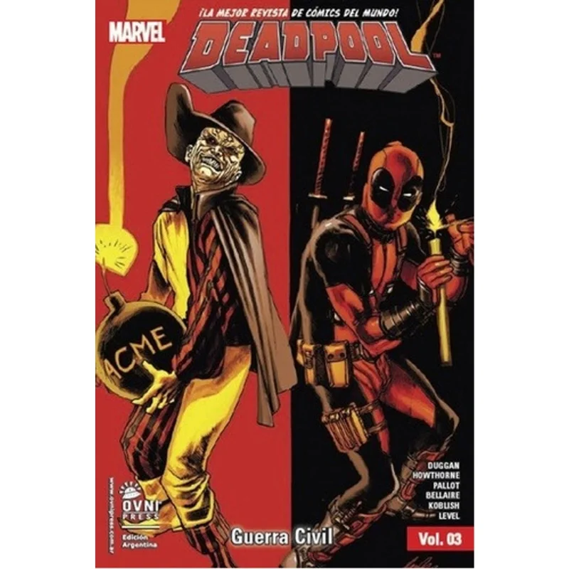Portada Cómic Deadpool Guerra Civil Vol. 3 Marvel