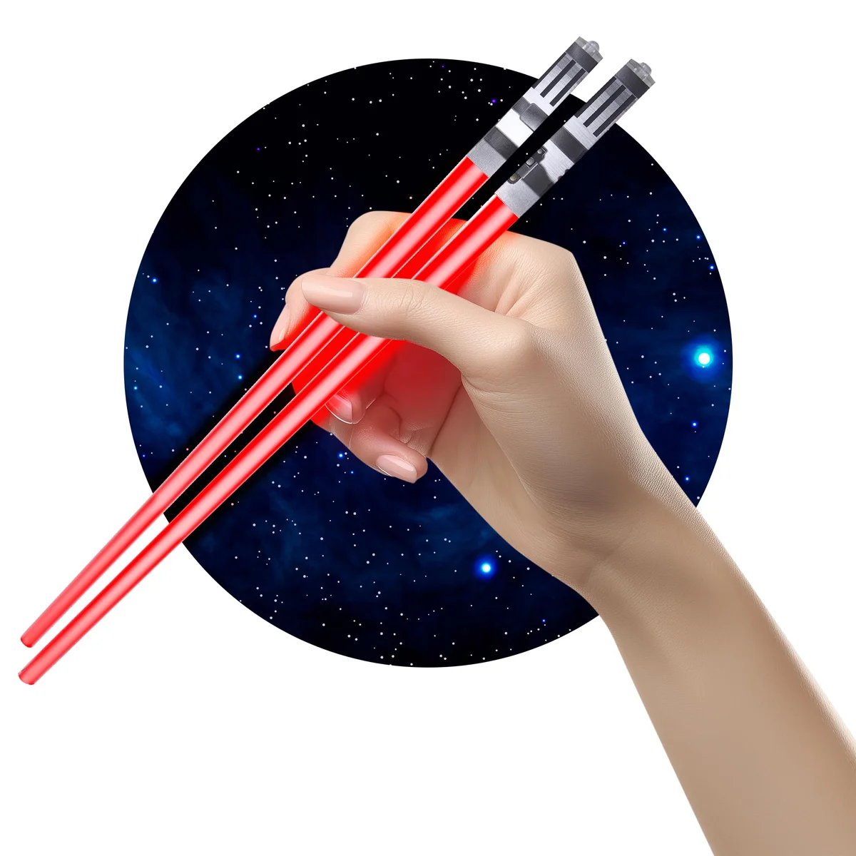 Palillos Sable Láser Luminoso Rojo — Star Wars (Pedido Exclusivo · entrega 2 a 3 semanas)