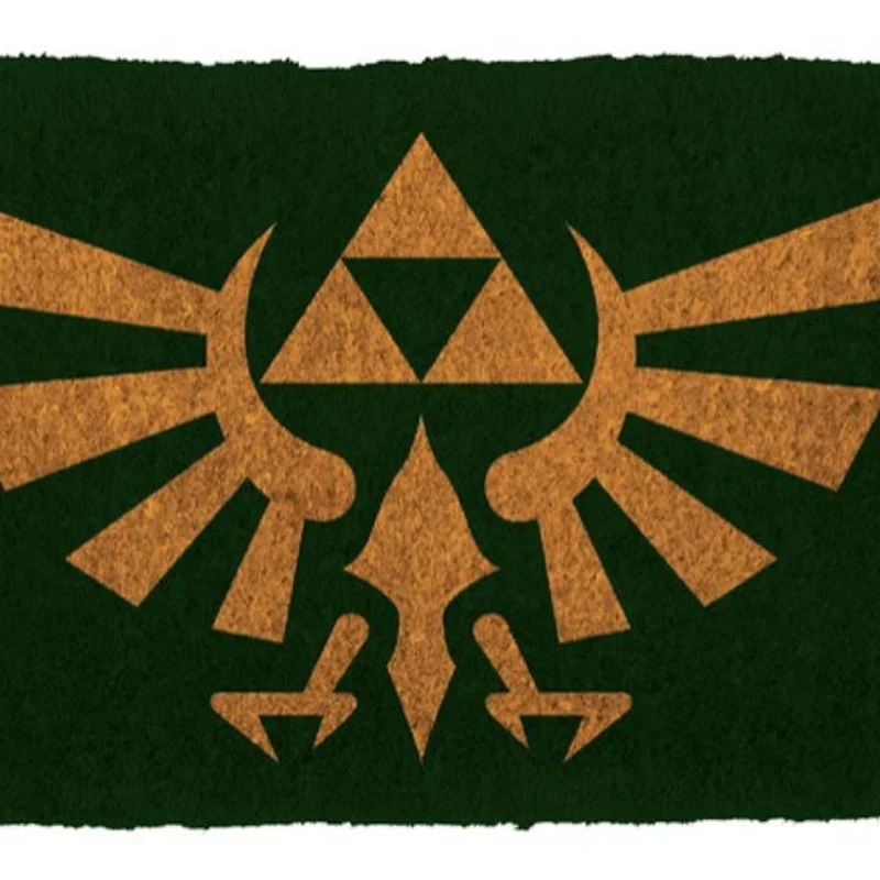 Felpudo Entrada Triforce The Legend of Zelda Verde (Pedido Exclusivo · entrega 2 a 3 semanas)