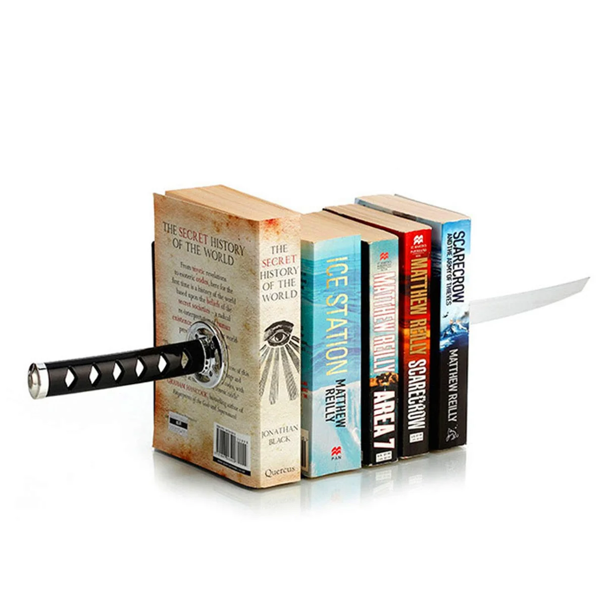 Sujetalibretas Katana Decorativa Negro — Accesorio Literario (Pedido Exclusivo · entrega 2 a 3 semanas)