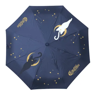 Paraguas Plegable Sailor Moon Luna y Artemis (Pedido Exclusivo · entrega 2 a 3 semanas)