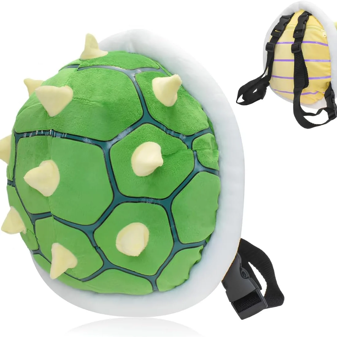 Mochila Caparazón Tortuga Verde con Púas Amarillas (Pedido Exclusivo · entrega 2 a 3 semanas)