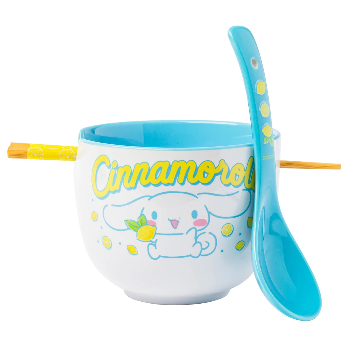 Tazón Ramen Cinnamoroll Limones con Palillos (Pedido Exclusivo · entrega 2 a 3 semanas)
