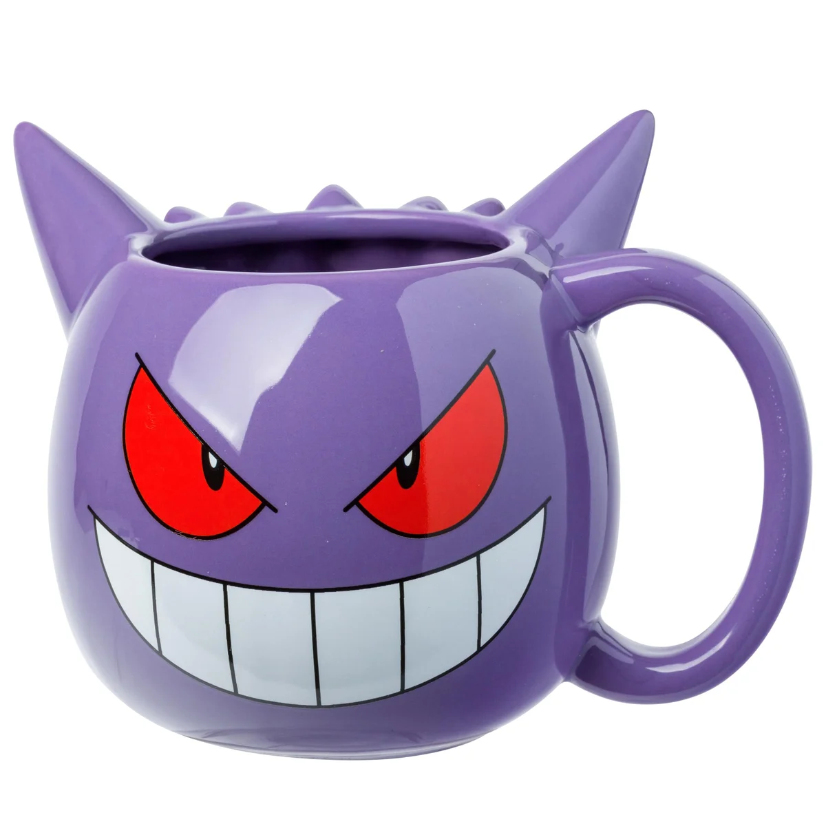 Taza Cerámica Gengar 3D Pokémon Púrpura (Pedido Exclusivo · entrega 2 a 3 semanas)