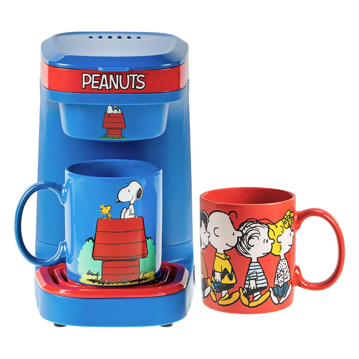 Cafetera Snoopy Peanuts con 2 Tazas (Pedido Exclusivo · entrega 2 a 3 semanas)