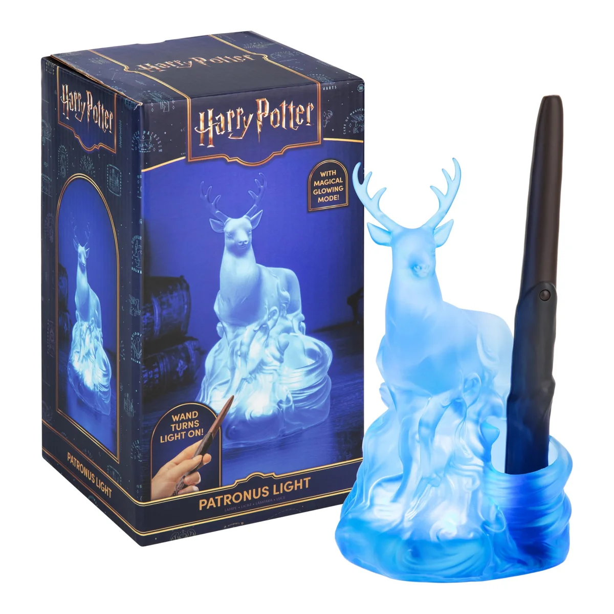 Lámpara Patronus Ciervo Harry Potter con Varita Mágica (Pedido Exclusivo · entrega 2 a 3 semanas)