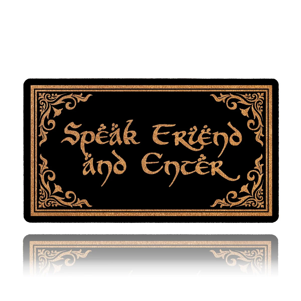 Tapete Entrada Speak Friend and Enter — Señor de los Anillos (Pedido Exclusivo · entrega 2 a 3 semanas)