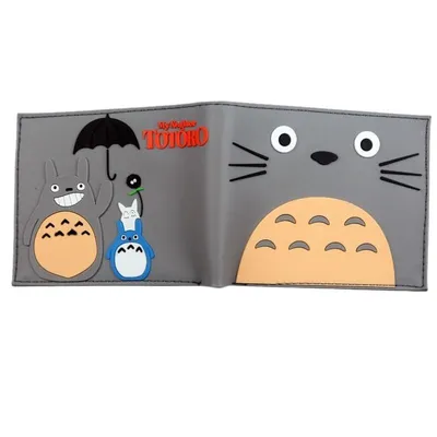 Billetera Totoro Studio Ghibli de goma con relieve 3D