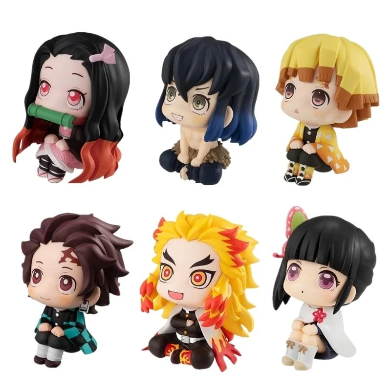 Set de 6 figuras sentadas de Kimetsu no Yaiba