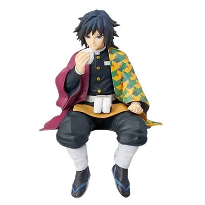 Figura Tomioka comiendo con uniforme y capa — Kimetsu no Yaiba