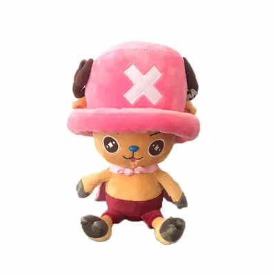 Peluche Tony Chopper One Piece atuendo rosa con gorro