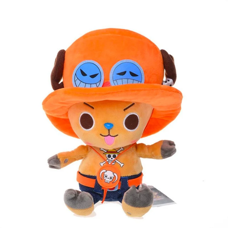 Peluche Tony Chopper One Piece atuendo naranja Ace