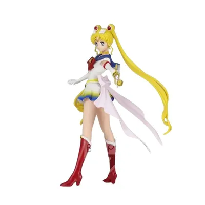 Figura Usagi Tsukino Sailor Moon con cetro lunar