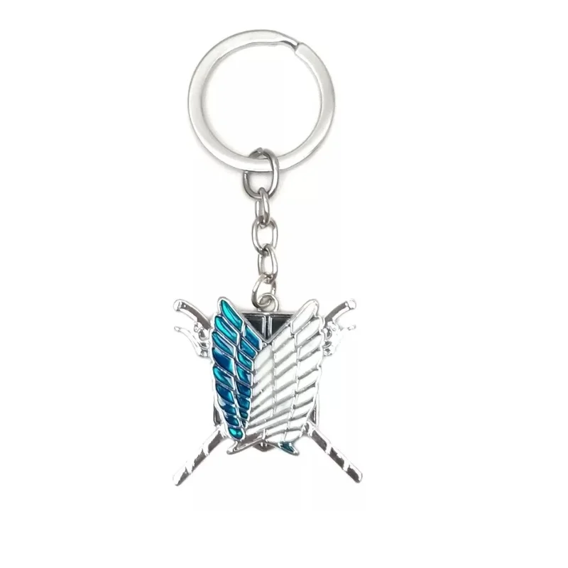 Llavero escudo Alas de Libertad Attack on Titan en metal
