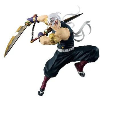 Figura Tengen Uzui de Kimetsu no Yaiba con armas encadenadas