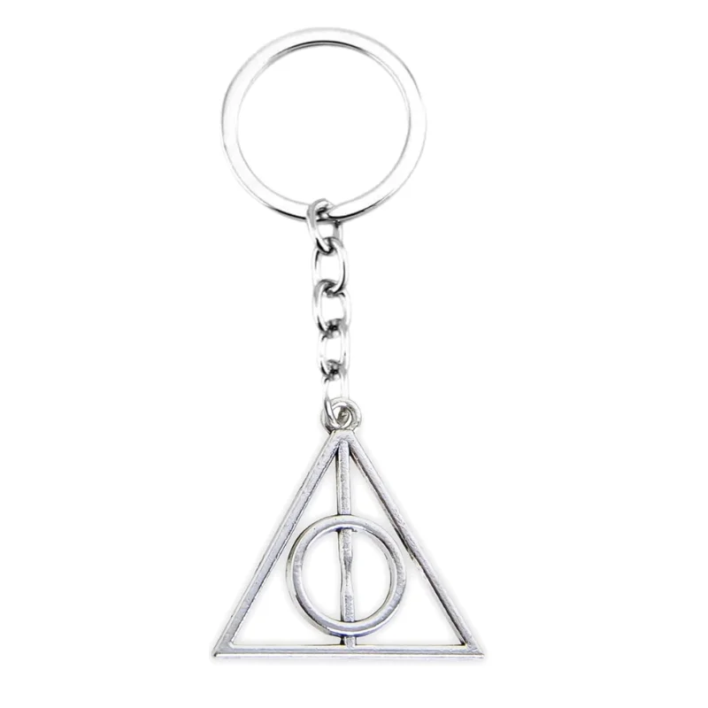 Llavero Reliquias de la Muerte Harry Potter plateado