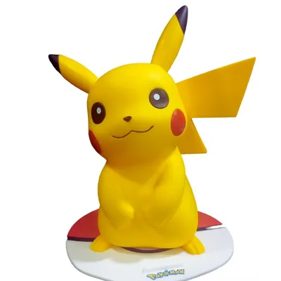 Figura Pikachu sonriente amarillo con mejillas rojas Pokémon