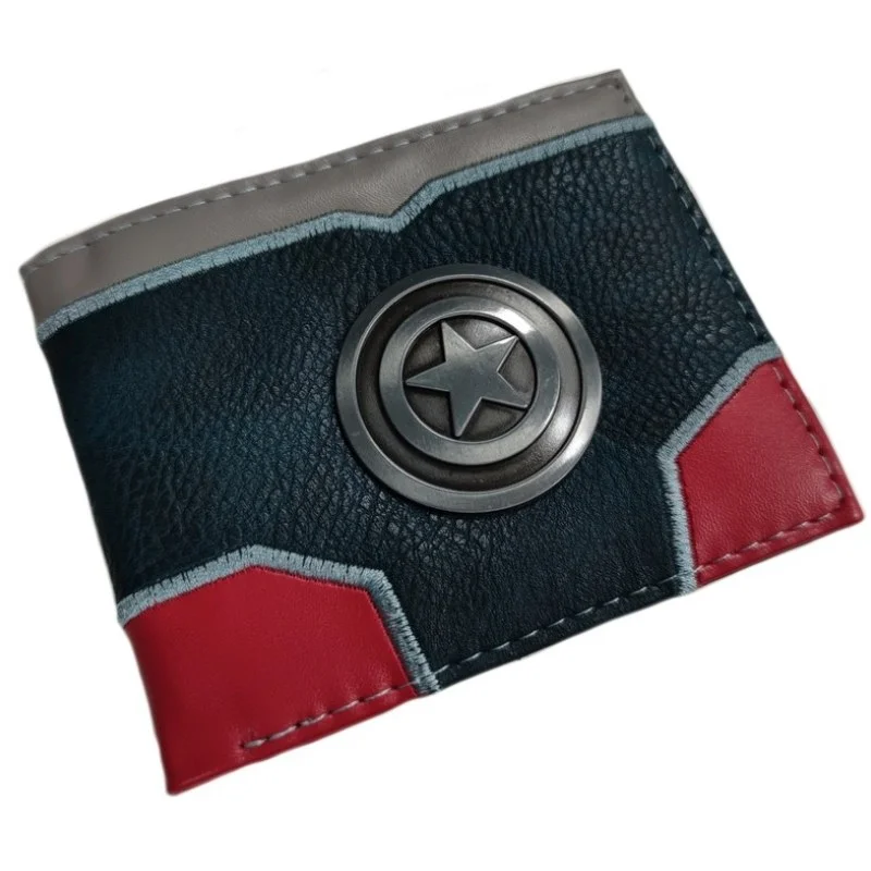 Billetera Capitán América con escudo metálico Marvel