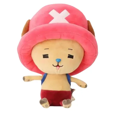 Peluche Tony Tony Chopper rosa y apenado de One Piece