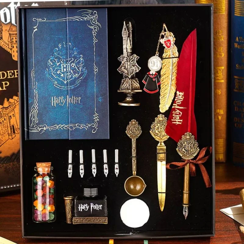 Set de escritura Harry Potter con plumas y Mapa del Merodeador