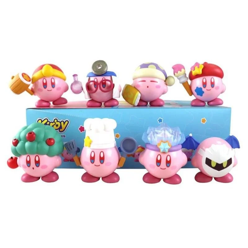 Set de 8 figuras de Kirby con diferentes poderes y transformaciones Nintendo
